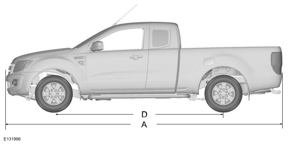 Schéma Pick-up Cabine Approfondie Extra Cab